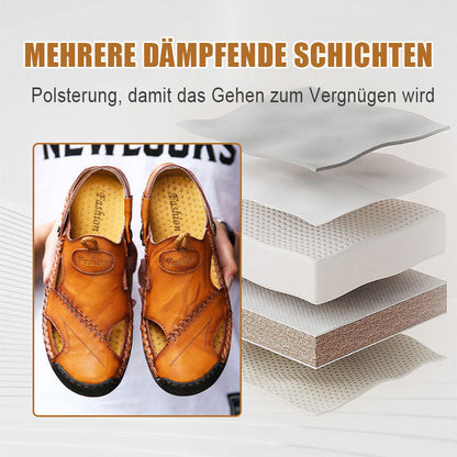 🔥Große Größe Weiches Leder Männer Atmungsaktive Outdoor-Sandalen💥💥