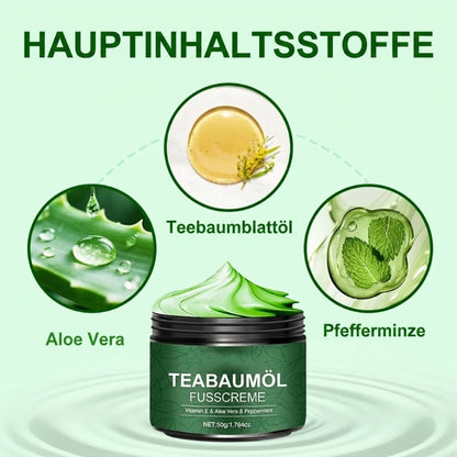 🔥Solange der Vorrat reicht 40 % Rabatt!🎉Beruhigende Fußcreme mit Aloe Vera und Teebaumöl