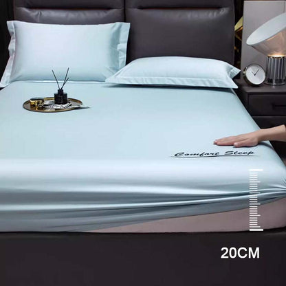 Sábana ajustable y funda de almohada refrescante de verano con efecto sedoso🛏️