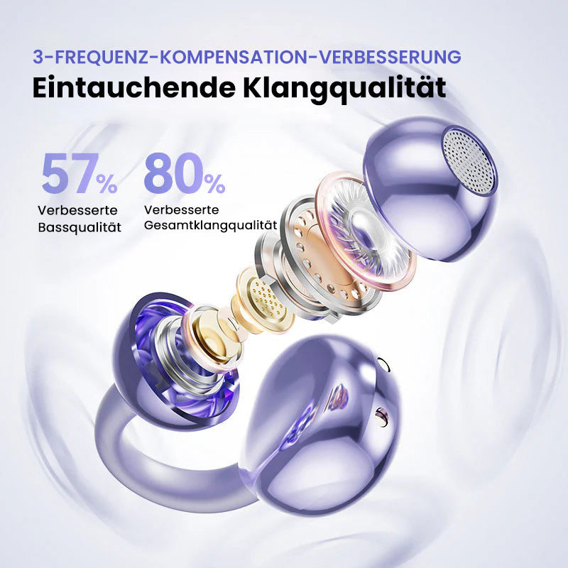 Cuffie bluetooth con clip per orecchie