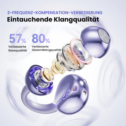 Cuffie bluetooth con clip per orecchie