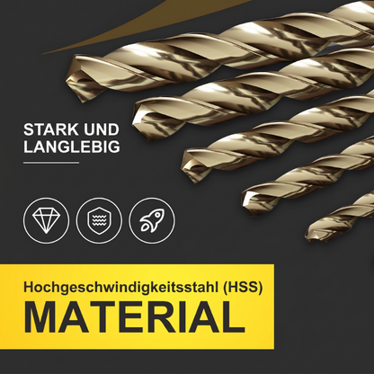 🔥Nur für kurze Zeit: 50 % Rabatt!🔧 Hocheffizientes Werkzeug, das von erfahrenen Handwerkern geschätzt wird! Direkt vom Hersteller: 99-teiliges Set titanbeschichteter Bohrer.