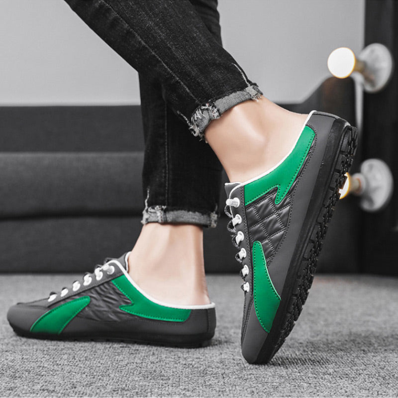🎁Venta caliente 49% de descuento⏳Zapatillas deportivas sin talón para hombre