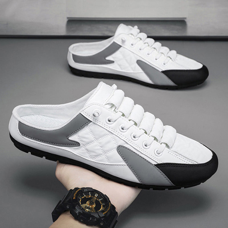 🎁Venta caliente 49% de descuento⏳Zapatillas deportivas sin talón para hombre