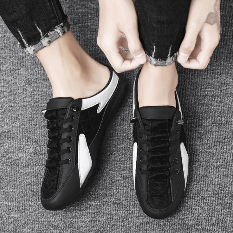🎁Venta caliente 49% de descuento⏳Zapatillas deportivas sin talón para hombre