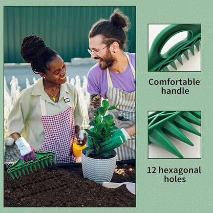 🌱Espaceur de graines et bâton de plantation – Outil de plantation de précision à 12 trous