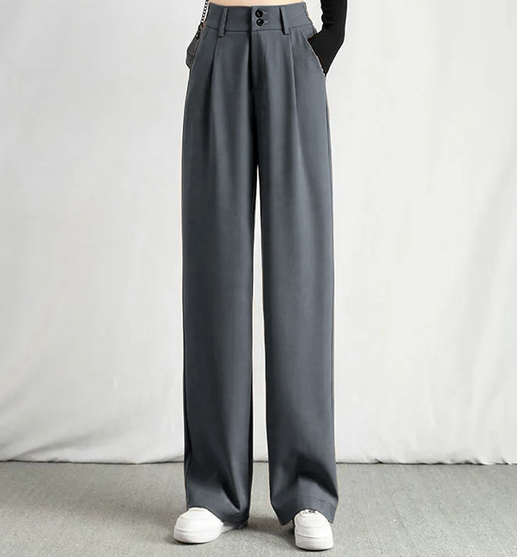 Pantaloni casuali con una gamba larga per le donne