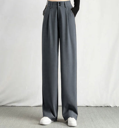 Pantaloni casuali con una gamba larga per le donne