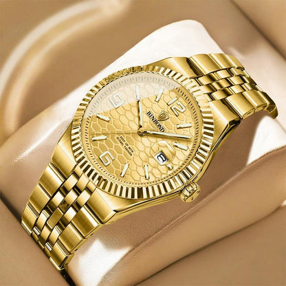 ⌚ 50% RABATT! ✨ Herren-Armbanduhr mit Wabenmuster – Leuchtend, wasserresistent & modernes Edelstahl-Design ⚡