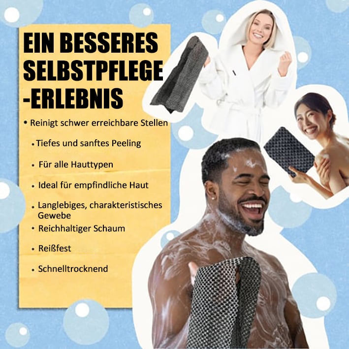 🌸BUY 1 GET 1 FREE (2 pieces)🧼Exfoliating bath towel with antibacterial effect🚿