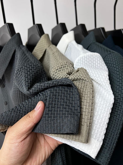 ⌛ Nur noch 3 Tage – 50 % auf alles! ⏰ Herren Polo-Shirt mit Kurzarm – Hemdkragen, Farbabrieb-freier Stoff, Vielseitig für Alltag & Büro