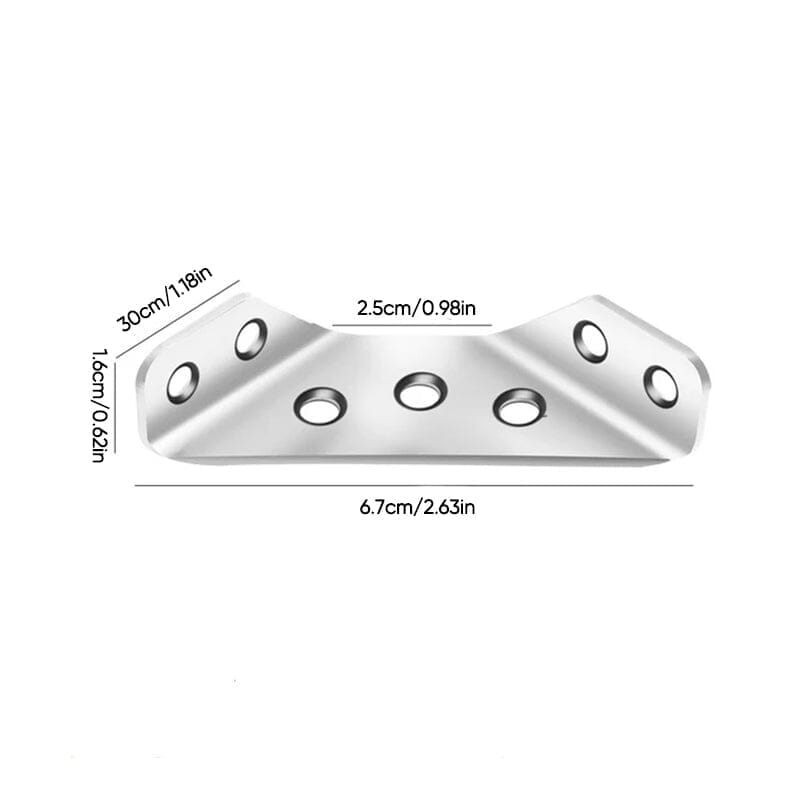 Connecteur universel pour meubles en acier inoxydable