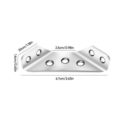 Connecteur universel pour meubles en acier inoxydable