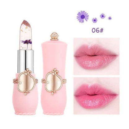 🔥Solange der Vorrat reicht 40 % Rabatt!🎉Kristall-Gelee-Blume Farbwechselnder Lippenstift💄
