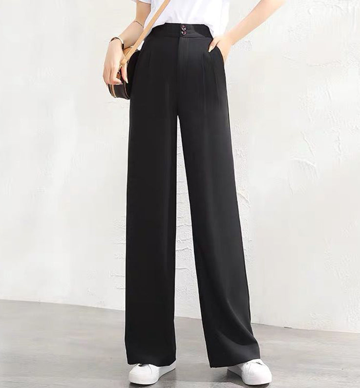 Pantaloni casuali con una gamba larga per le donne