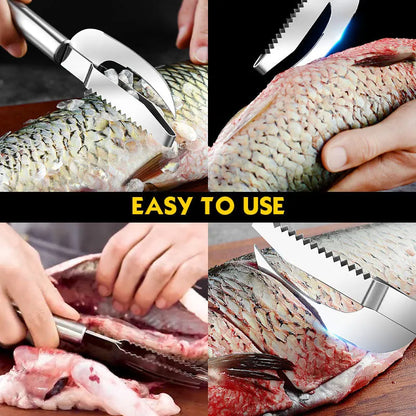 ✨Mehr kaufen, mehr sparen✨ 3-in-1-Fischmaulmesser aus Edelstahl