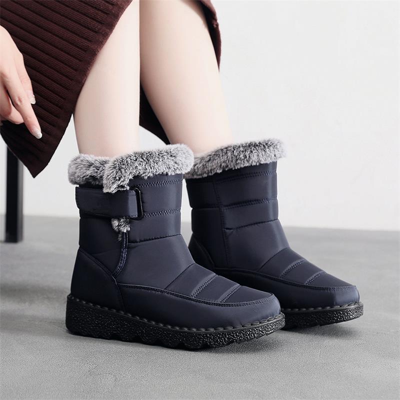🎄🎁Ideal Gift - Non-Slip Winter Rabbit Plush Snow Boots for Women
