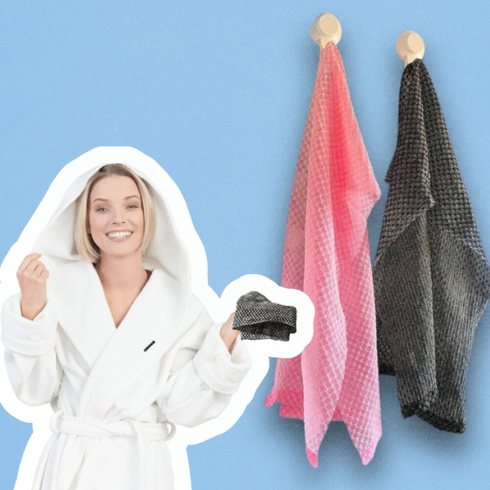 🌸BUY 1 GET 1 FREE (2 pieces)🧼Exfoliating bath towel with antibacterial effect🚿
