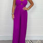 🔥Nytt för sommaren - 49% RABATT🌷Enfärgad jumpsuit med smockad topp och drapering.