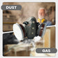 🎁 40% OFF🔥Aktivkohle-Anti-Staub-Doppeltank-Gasmaske
