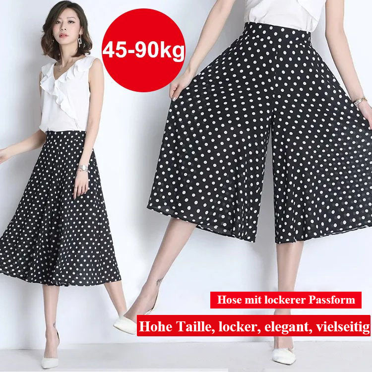 🔥VENDITA CALDA🔥Culottes da donna a gamba larga con chiffon plissettato