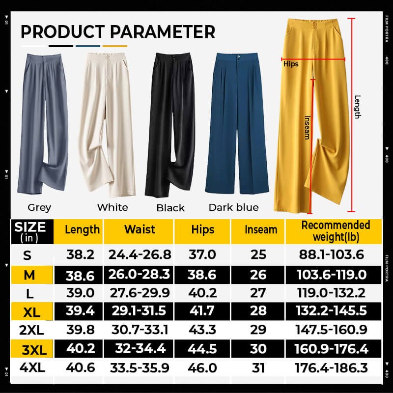 Pantaloni casuali con una gamba larga per le donne