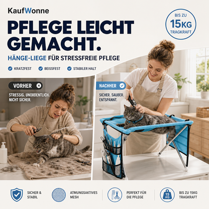 ⏳Zeitlich begrenztes Angebot: 50 % Rabatt⏰2-in-1 Faltbares Haustier-Pflegebett🐱🐶🛋️