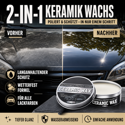 🔥🚗2-in-1-Polier- und Schutzwachspaste aus Titan-Keramik