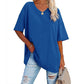 📢📢40 % RABATT !! ⏰Lässiges, locker sitzendes Damen-T-Shirt mit V-Ausschnitt