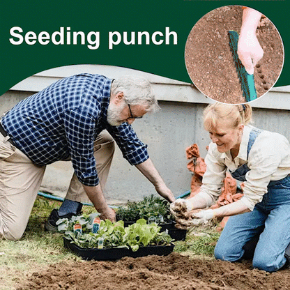🌱Espaceur de graines et bâton de plantation – Outil de plantation de précision à 12 trous