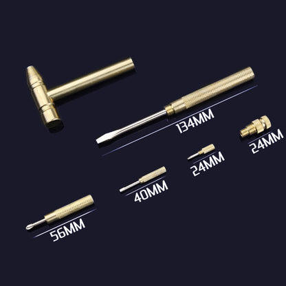 Mini-Multifunktionshammer – 5-in-1 Werkzeug mit integriertem Schraubendreher 🔨🛠️