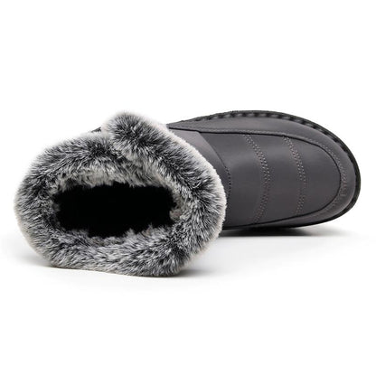 🎄🎁Ideal Gift - Non-Slip Winter Rabbit Plush Snow Boots for Women