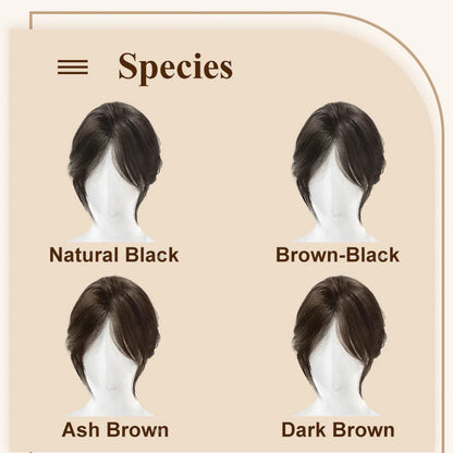 🔥Natural clip-on partial bangs hairpiece