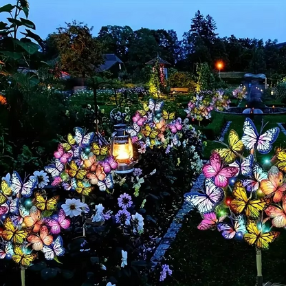 🔥 Zeitlich begrenztes Angebot | 🦋 Solarbetriebene Schmetterlingslampe für den Außenbereich 💐