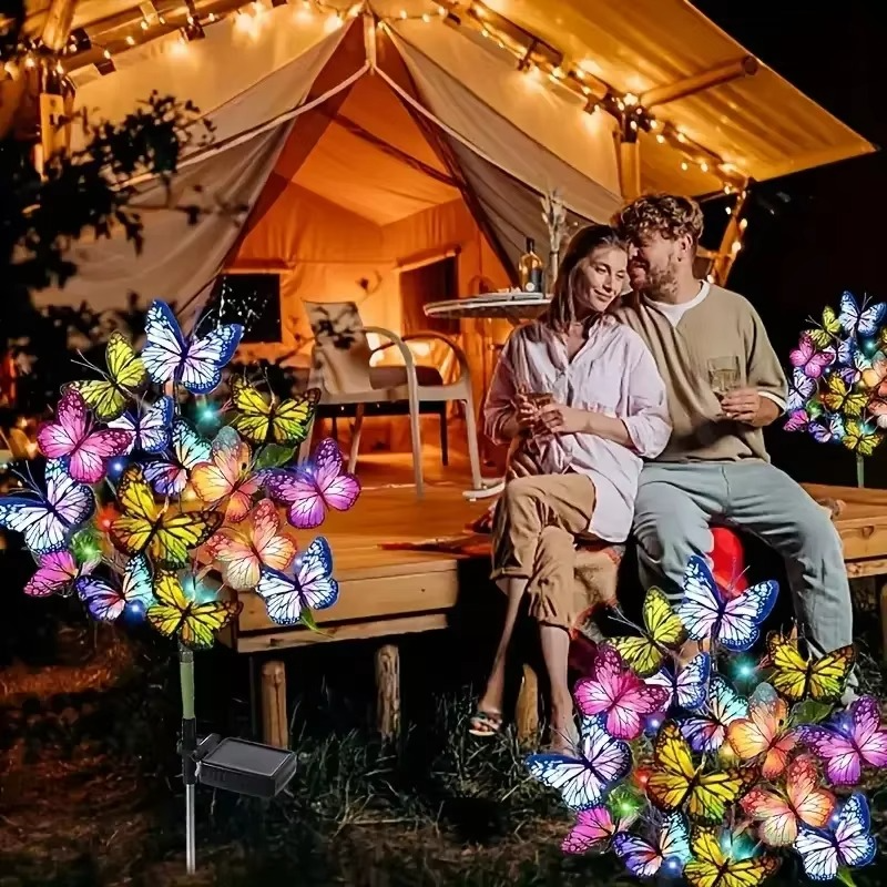 🔥 Zeitlich begrenztes Angebot | 🦋 Solarbetriebene Schmetterlingslampe für den Außenbereich 💐