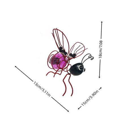 🐝💡 Solarbetriebene hängende Autolampe – Biene