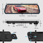 👁️10-Zoll-Rückfahrkamera & Dashcam mit vollem Touchscreen – 1296P HD-Nachtsicht, Dual-Objektiv – ideal für sicheres Fahren & Parken🚗📹