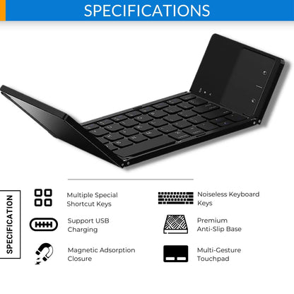 Clavier Bluetooth sans fil pliable pour le téléphone