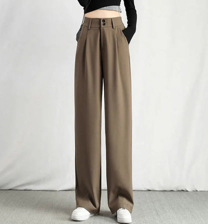 Pantaloni casuali con una gamba larga per le donne