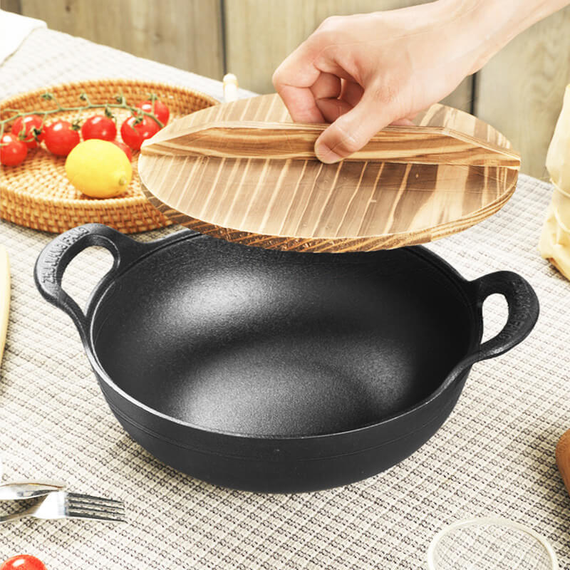 🔥Heißer Verkauf 50 % Rabatt🔥 Unbeschichteter dicker Eisen-Topf