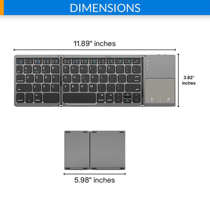 Clavier Bluetooth sans fil pliable pour le téléphone