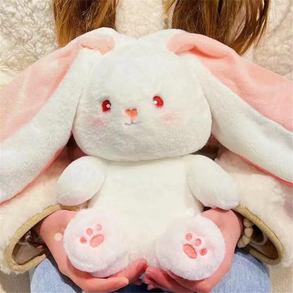 🍓 Erdbeerhäschen verwandelt sich in Häschen 🎀 Fruchtpuppe Plüschtier 🐰