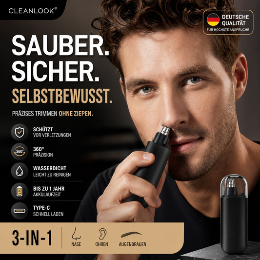 🔥 Heute -50 %! 👃 Elektrischer Nasen- & Ohrhaartrimmer – präzise, wiederaufladbar & kompakt