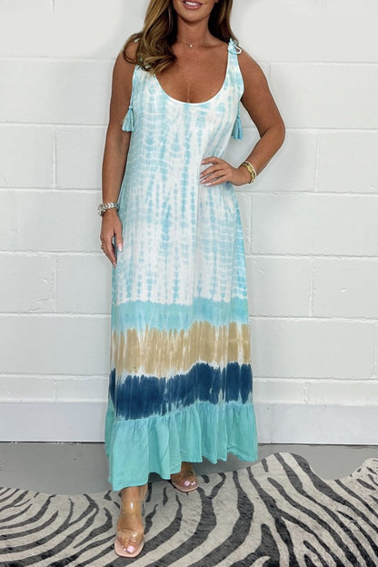 Maxikleid con motivo batik