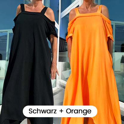 Lässiges Maxikleid mit offenen Schultern für Damen