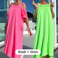 Lässiges Maxikleid mit offenen Schultern für Damen