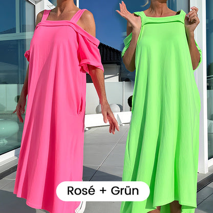 Lässiges Maxikleid mit offenen Schultern für Damen