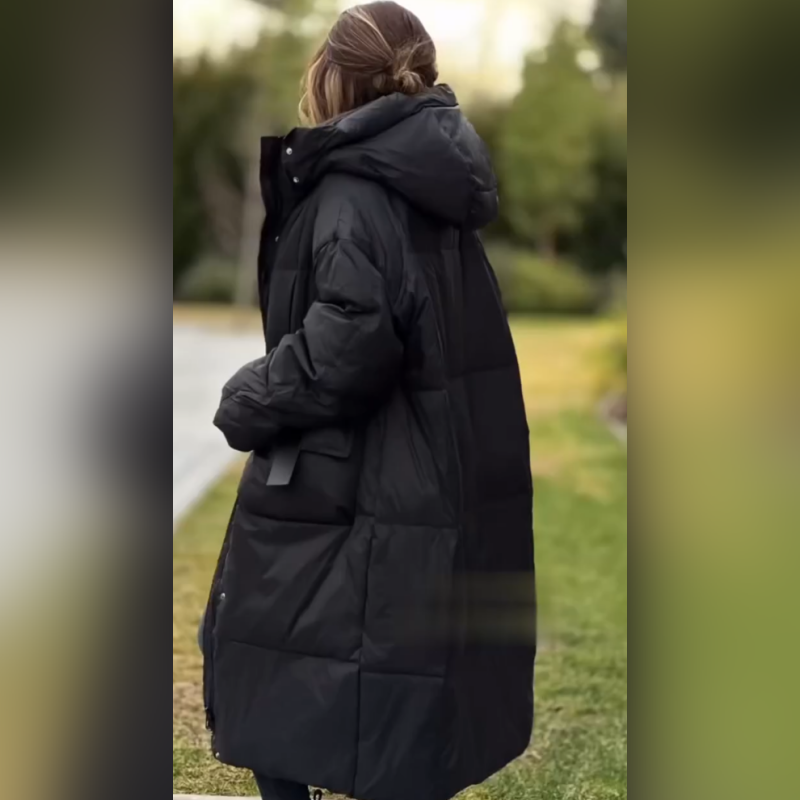 ❄️Vintertilbud❄️ Mellomlang, varm og vindtett vattert frakk for kvinner