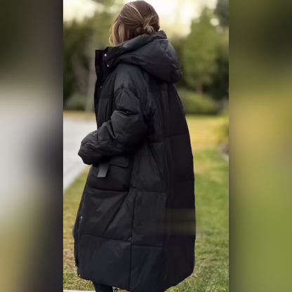 ❄️Vintertilbud❄️ Mellomlang, varm og vindtett vattert frakk for kvinner