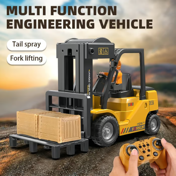 ✨🎅Weihnachtsangebote – Nur für kurze Zeit!⏰🚜1:64 Scale Mini Remote-Controlled Construction Vehicle